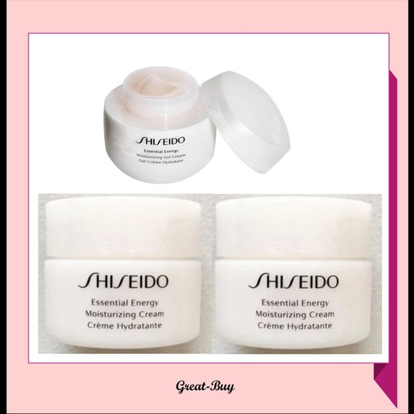 NEW SHISEIDO ESSENTIAL ENERGY HYDRATING GEL CREAM DELUXE TRAVEL SIZE 1oz X 2 - Picture 1 of 3